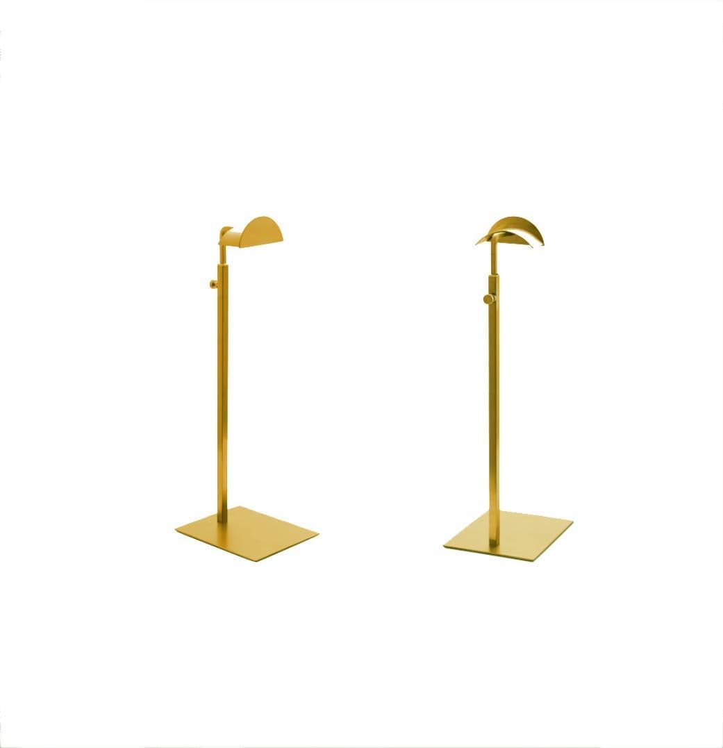 2pack of Metal Handbag Rack Display Single Side Adjustable Handbag Display Stand Golden