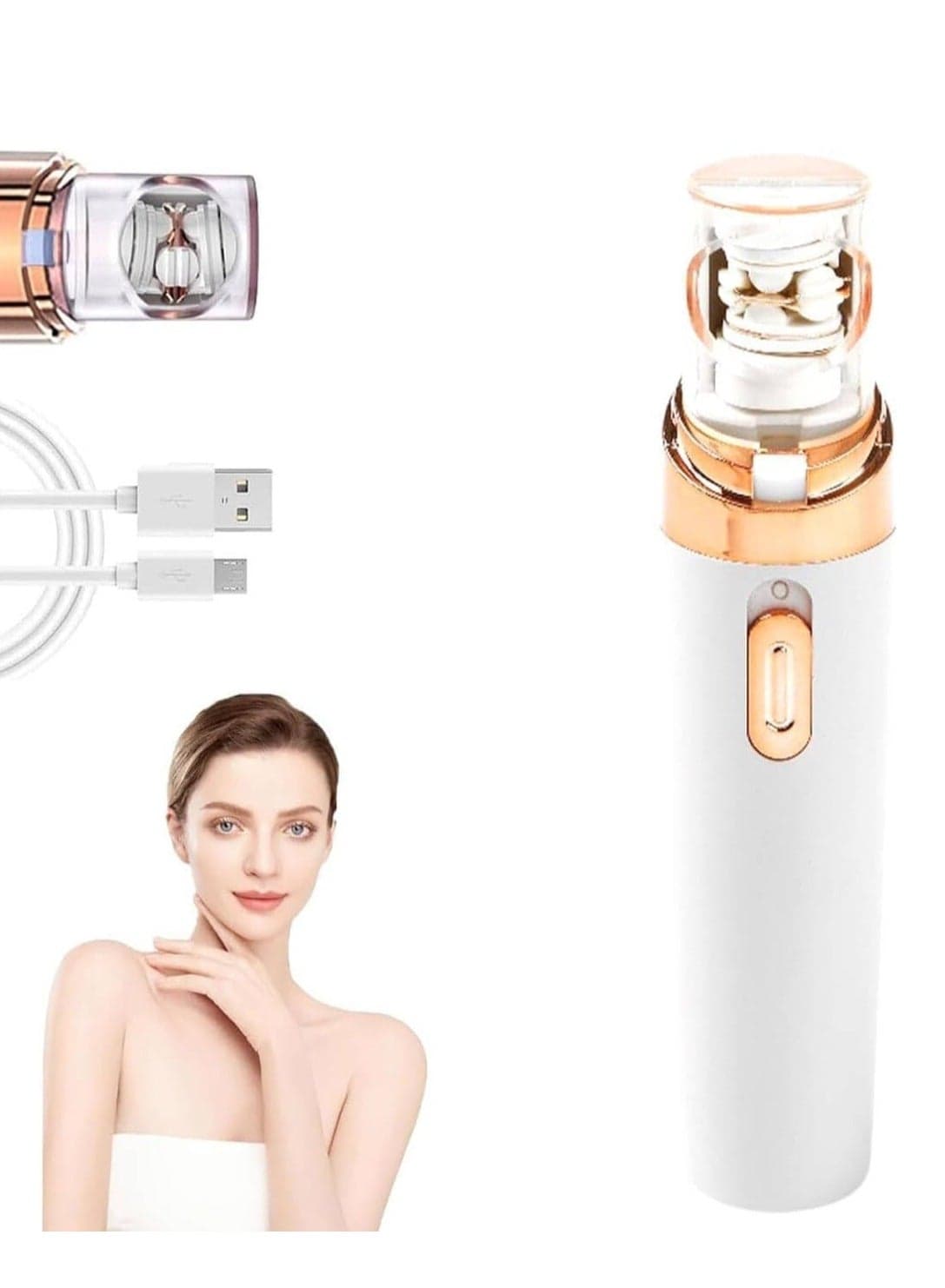3.0 Women Face Epilator,Rechargeable Hair Removal for Women,Pluxy Facial Hair Removal, Suitable for Face,Body, Legs, Underarm