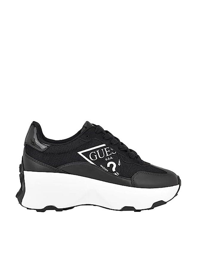 Guess Women's Calebb Sneaker, Black, 6