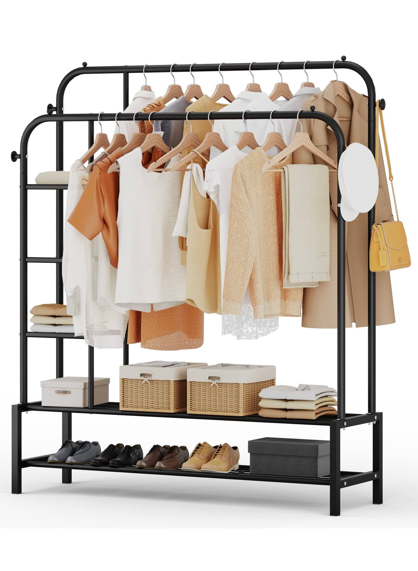 Heavy Duty All Metal Clothes Rail Home Shop Garment Hanging Display Stand Racks