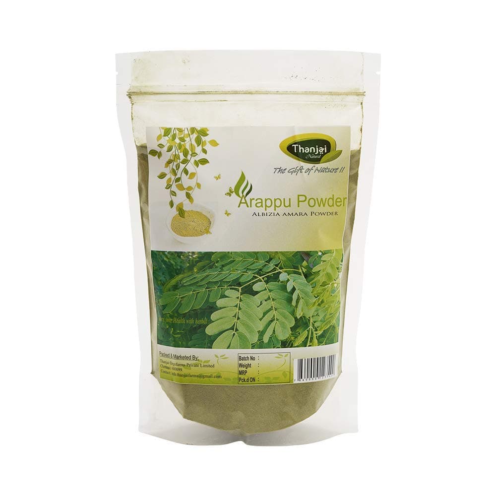 Thanjai Natural Arappu Powder 500g Pouch 100 Natural Albizia Amara Arappu Powder Traditional Hair wash Hair conditioner