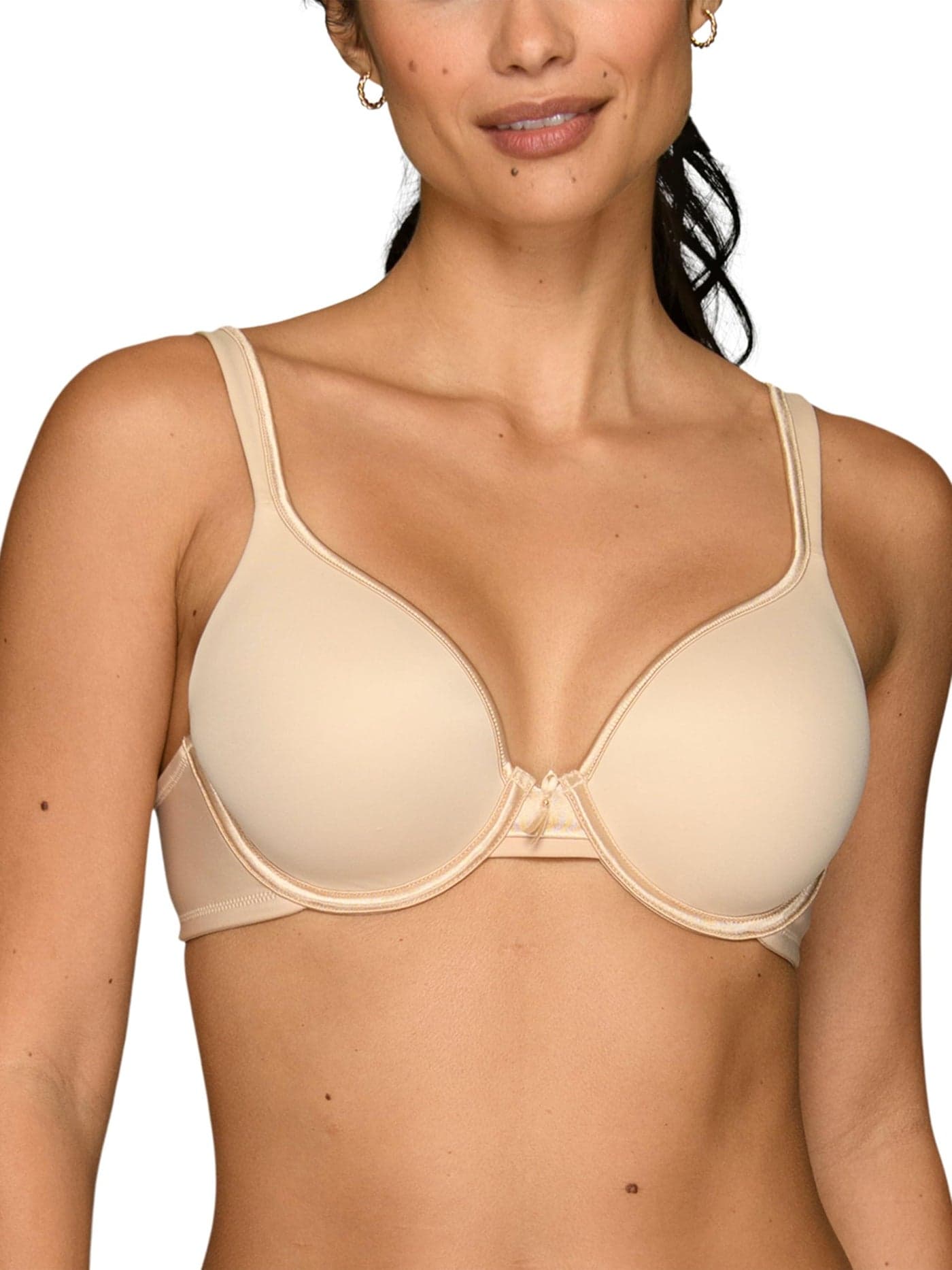 Vanity Fair Women's Body Caress Full Coverage Contour Bra #75335, Damask Neutral, 34D