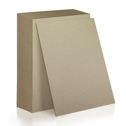 25CT 8.5x11 Inch Book Binding Boards Grey Chip board 2mm 80PT Thick Binder Cardboard Sheets for Book Binding Cover, Making Box, Stencil Cutouts, Support Boards for Mailing & Post