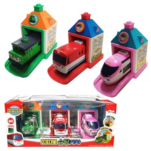 GIANANO 3 ColorDisplay Vehicle Model NonToy Little Bus Friends Titipo Ornamental Miniature 3Piece Set