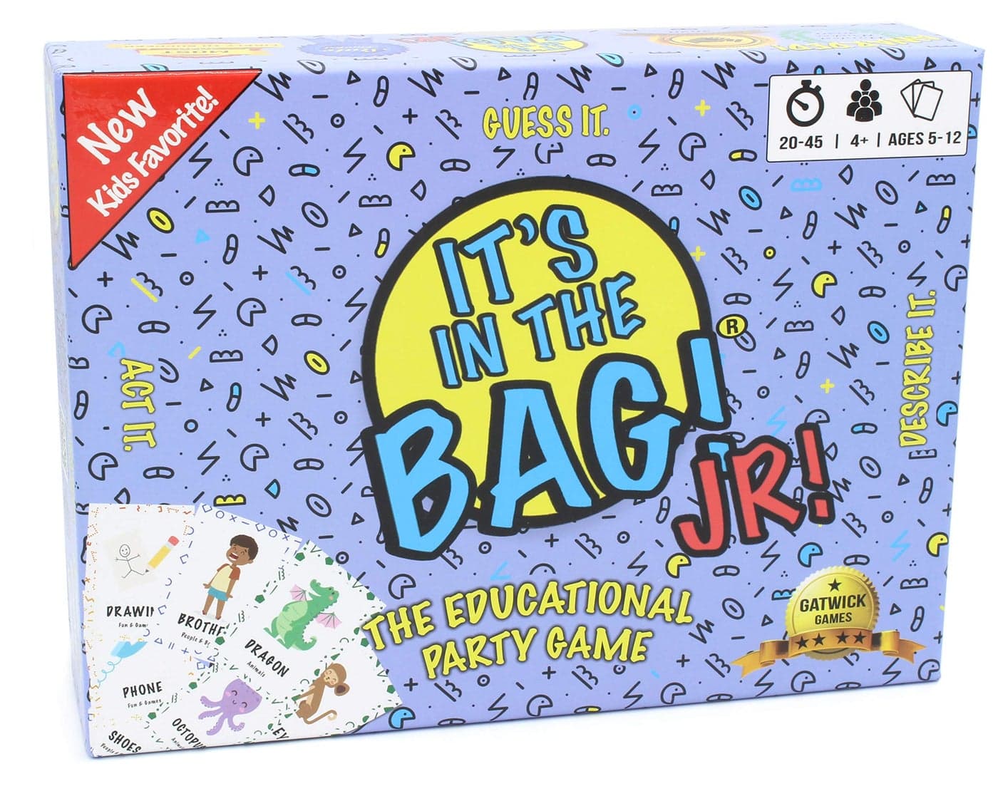 Its in The Bag Jr A Charades Game for Kids and Family Interactive Picture Charades Board Games for Family Night Board Games for Kids 4668812 Games for Family Game Night with Kids