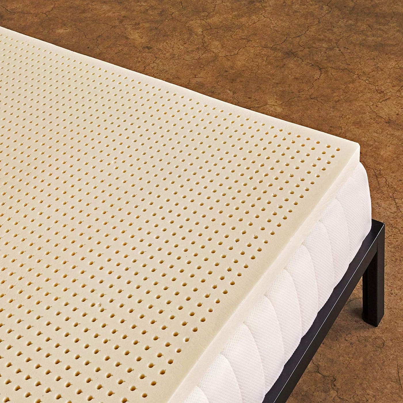 Pure Green Natural Latex Mattress Topper Soft 1 Inch Twin XL Size GOLS Certified Organic