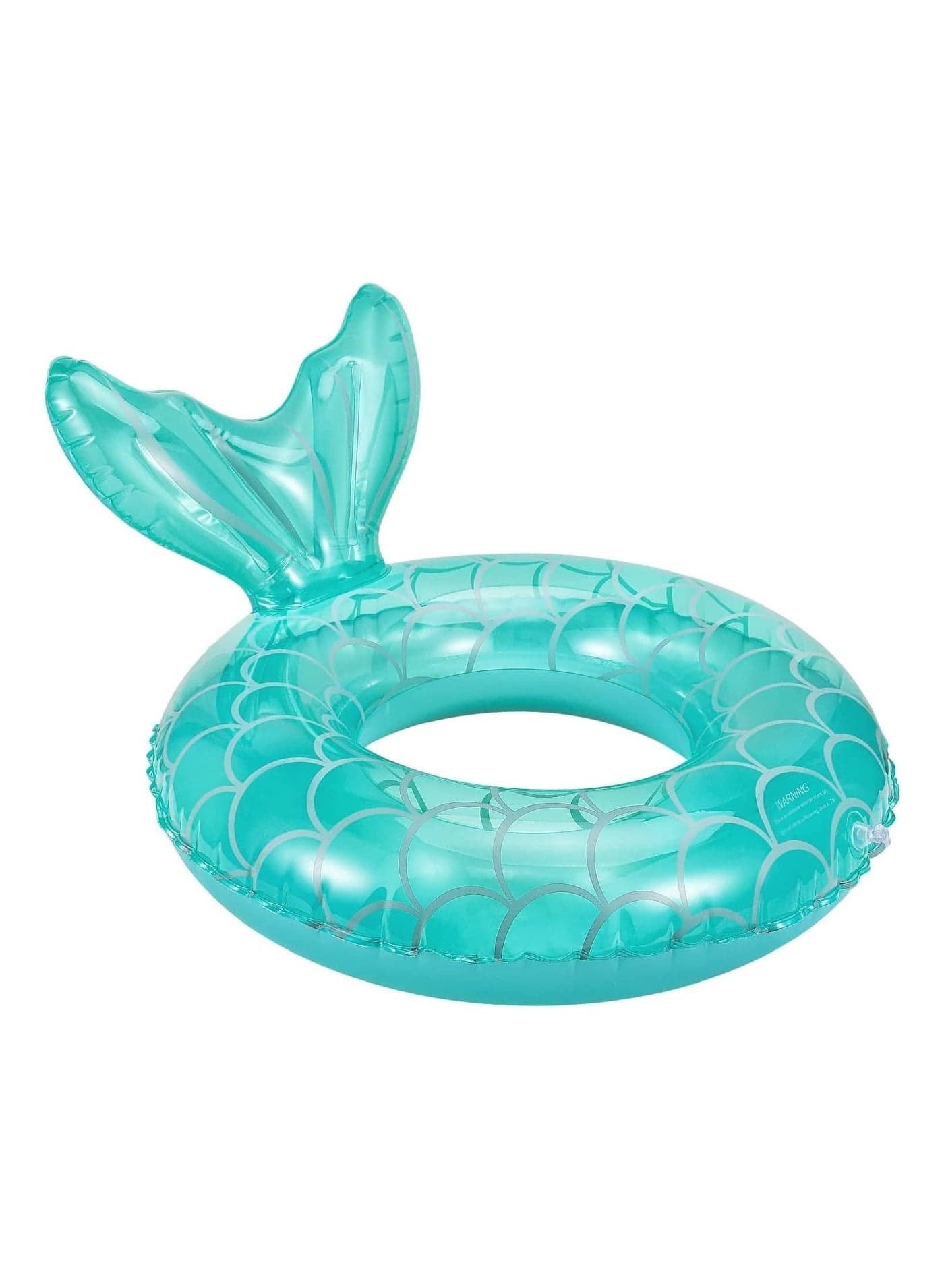 Inflatable Swimming Ring, Water Party Summer Beach Pool Float Adults, Kids, Mermaid Tail Swimming Ring Tube Glitter Water Party