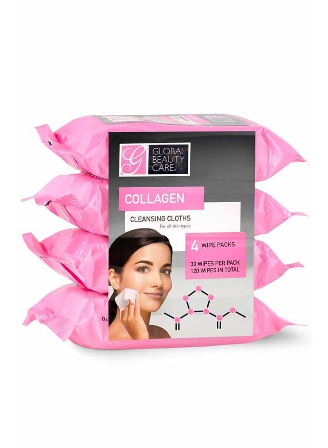 Cleansing Wipes - 120 Count 4-Pack (Collagen)