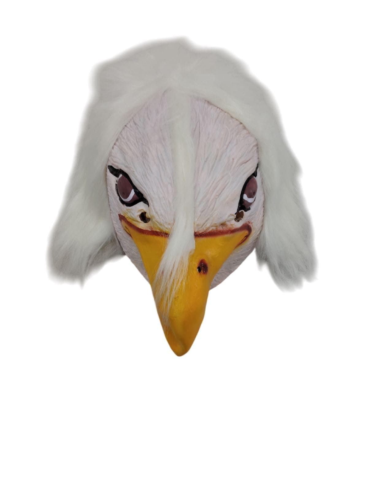 BookMyCostume Jatayu Vulture Gidhh Face Mask for Kids & Adults – Rubber Mask with Faux Fur Hair | Mythological Fancy Dress Accessory | Bird Costume Prop Stage & Fancy Dress Role Play Costumes