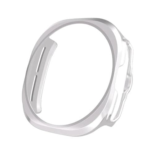 T Teclusive Curved Protective Slim Bumper Case Cover Compatible for Galaxy Watch Ultra | Hard Shell Bumper Side Edge Protection Case for Galaxy Watch Ultra (Silver)