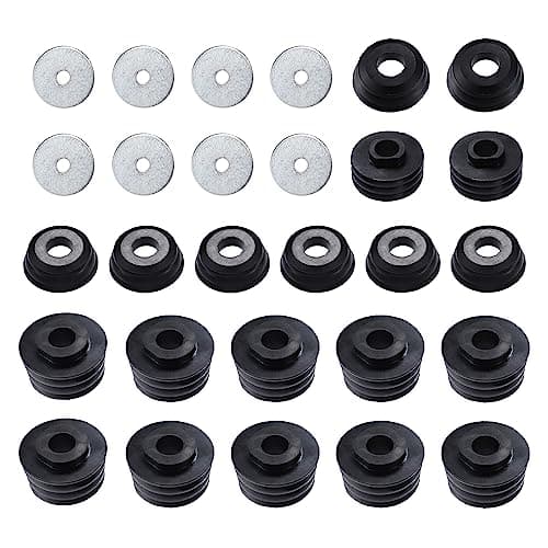 X AUTOHAUX 26Pcs Upper Lower Body Mount Bushing Kit for Chevrolet Silverado for GMC Sierra 1500 2500 2WD/4WD 1999-2004 Body Cab Mount Black