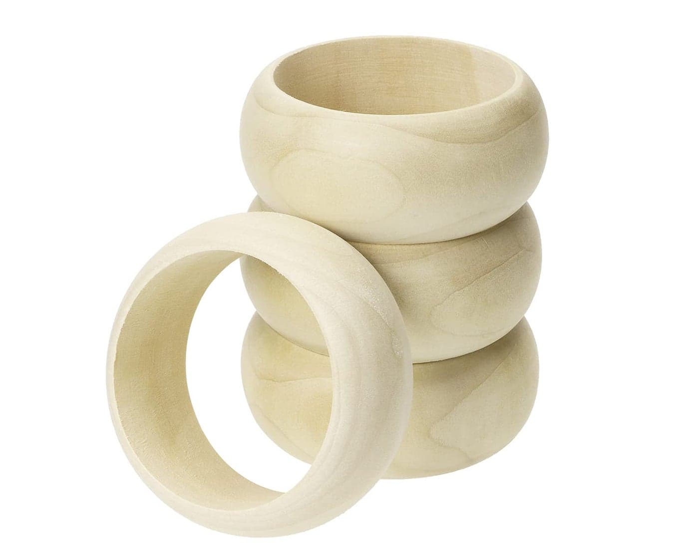 Large Wood Bangle Penta Angel 6Pcs 28 Unfinished Natural Smooth Round Wooden Bracelets Rings Wooden Circle for Jewelry Making and Craft DIY Painting Weaving 15 Wide 6