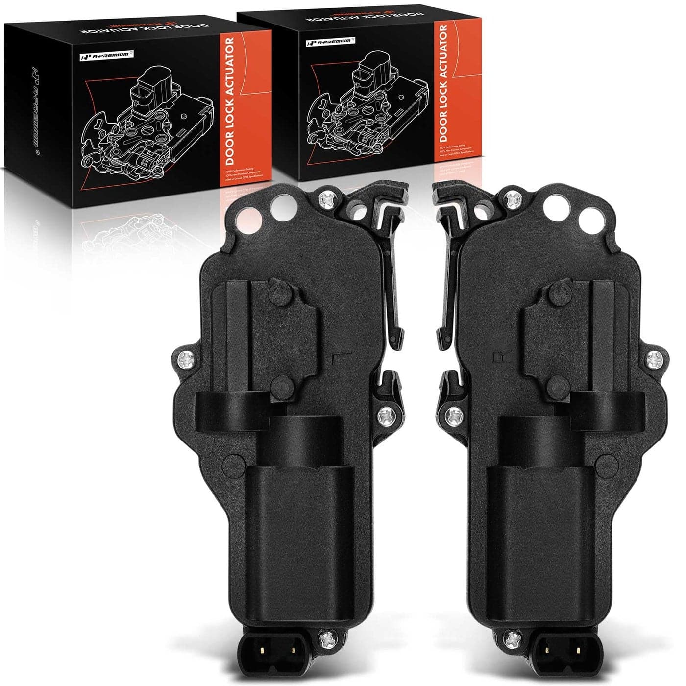 APremium Door Lock Actuator Left and Right Side Compatible with Ford F150 F250 Mustang Excursion Expedition Lincoln Navigator Mercury Sable Mazda B2300 More 6L3Z25218A43AA 6L3Z25218A42AA