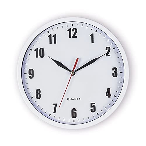 8 Silent Quartz Wall Clock NonTicking Digital Clock