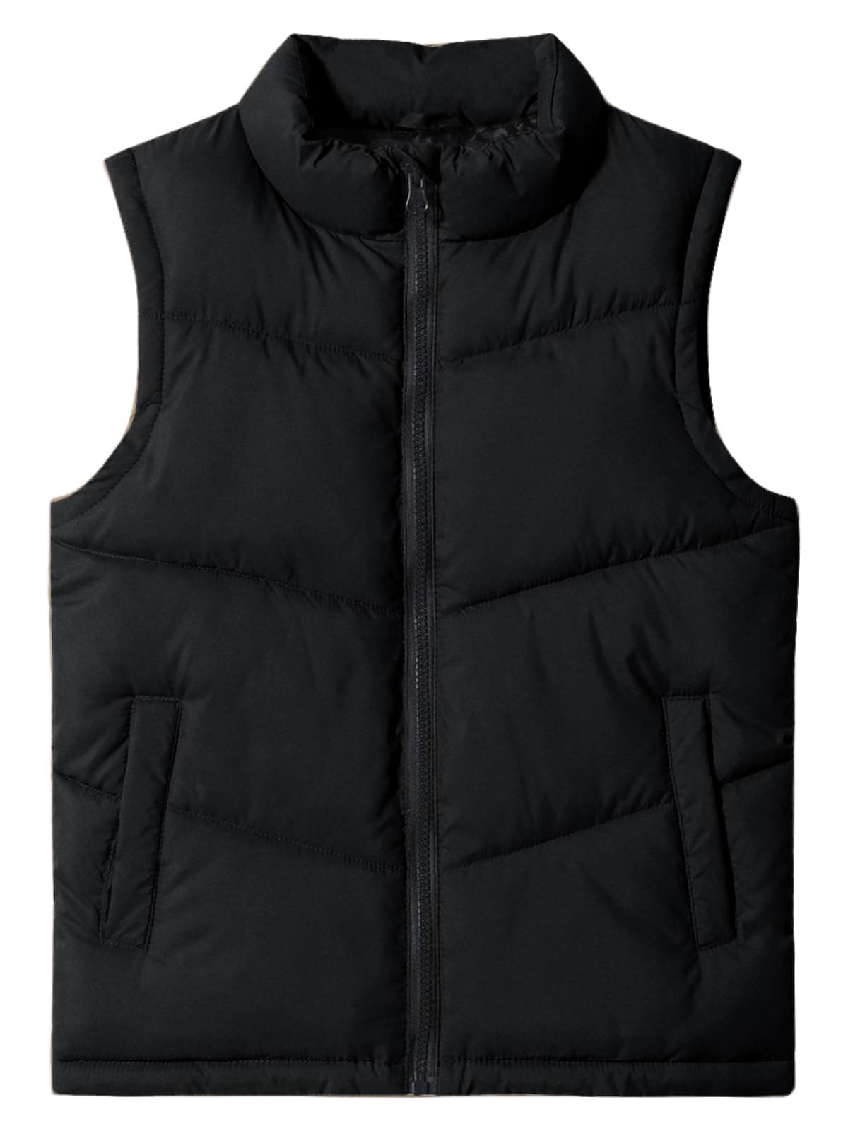 Meikulo Boys Zip Up Puffer Vest Kids Stand Collar Quilted Gilet Sleeveless Jackets Outwear with Pockets
