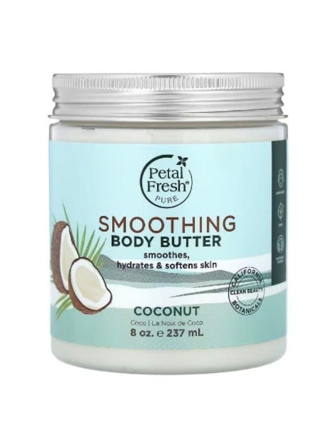 Petal Fresh, Pure, Smoothing Body Butter, Coconut, 8 oz (227 g)