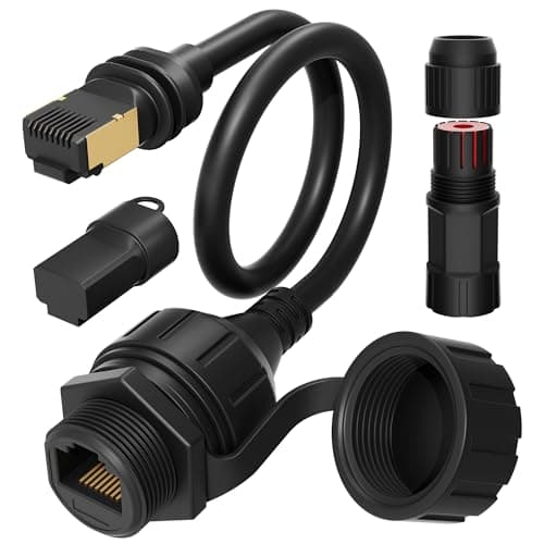Starlink Ethernet Adapter Gen 3/Mini, Starlink Mini Cable Extension 11Inches/28CM to RJ45 Coupler Waterproof Compatible with Starlink Standard Gen 3 Dish and Router (1 Pack)