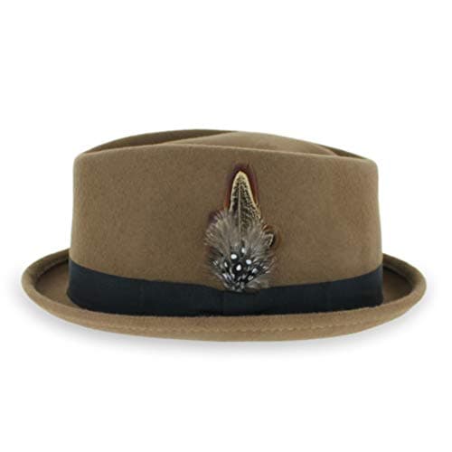 Belfry Crushable Porkpie, Large, Pecan