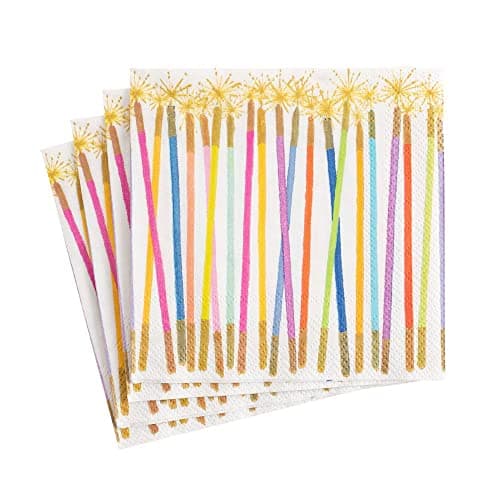 Caspari Party Candles Paper Cocktail Napkins - 20 Per Package