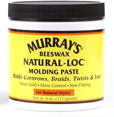 Murray Beswax NaturalLoc Molding Paste 171g Strong Hold Hair Styling Cream for Locs Braids and Twists
