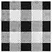 Iconikal 75Count Black Gingham Disposable Paper Party Napkins White Buffalo Plaid Dinner Size