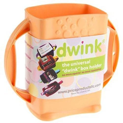 Dwink Universal Juice Pouch Milk Box Holder Peach