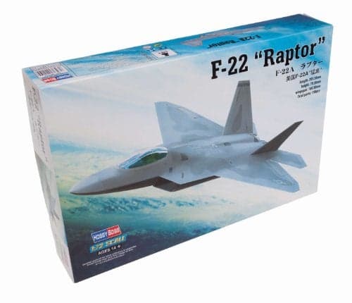Hobby Boss F22 Raptor Jet Fighter Airplane Model Building Kit