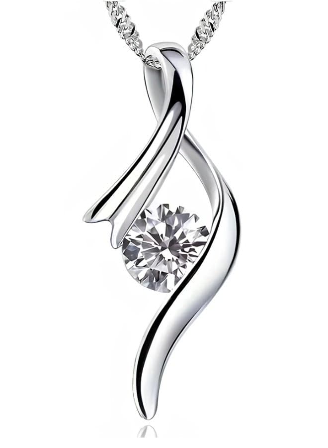 Exquisite Hollow Teardrop Rhinestone Pendant Necklace for Women – Elegant Bridal, Engagement & Wedding Jewelry