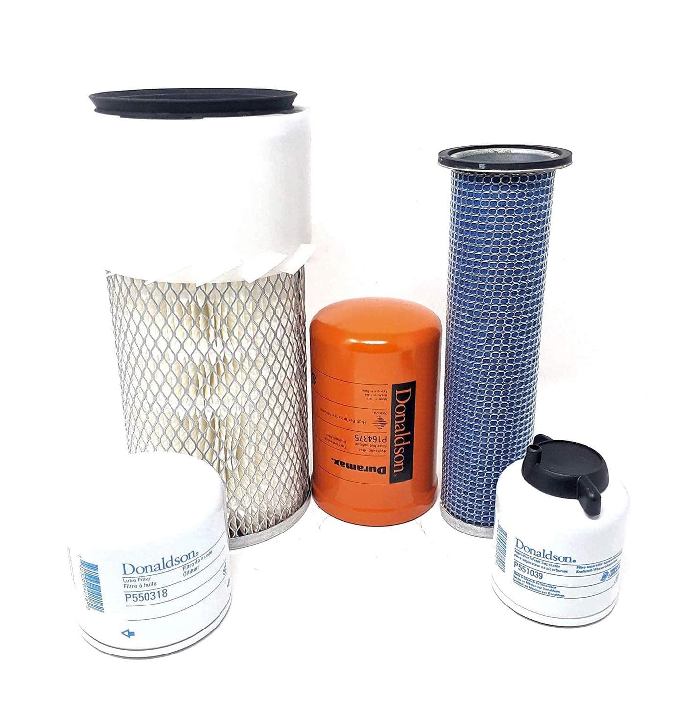 CFKIT Filter Kit Compatible with Bobcat S130 S150 S160 S175 S185 S205 WKubota V2203 Eng