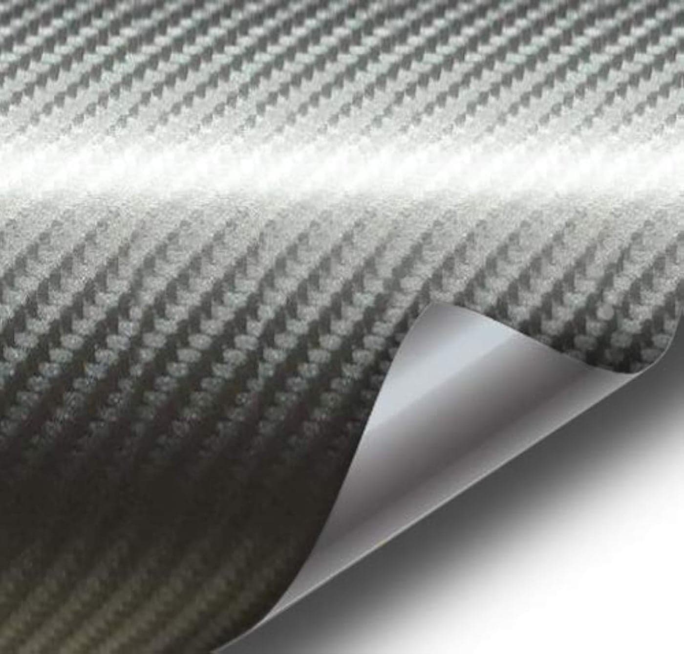 VViViD Meteorite Dark Grey True R Carbon Fiber Vinyl Wrap Roll with Air Release Technology 1ft x 5ft