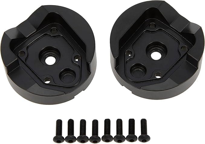 MEUS RACING UTB18 Front Brass Portal Axle Covers Weigths 65gpc for AXIAL UTB18 Capra Trail Buggy AXI212010 Upgrade Parts 2Pcs Black
