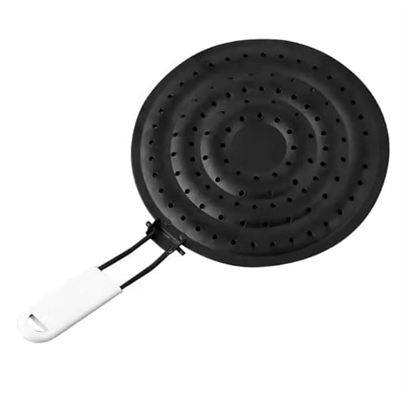SHREESAMP Hot Roaster Black Stainless Steel Foldable Handle Phulka Grill for Gas StoveGrill Tawa Jali for Kitchen Cooking Stainless Steel Papad Jali Mesh Brinjal Roaster Roti Grill Basket for Gas