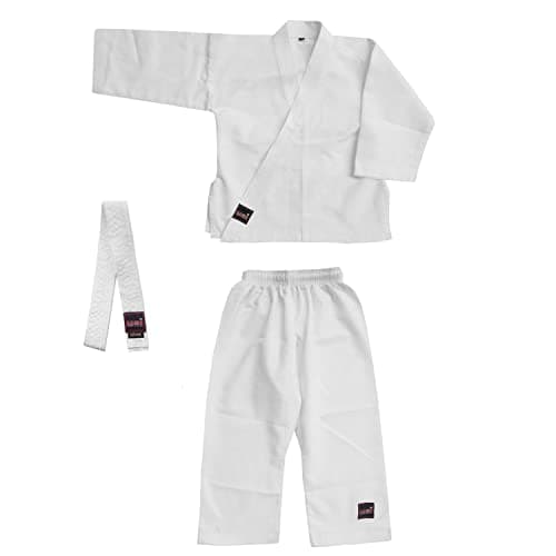 USI UNIVERSAL Unisex Polycotton Maxi Casual Style Karate Dress (_White_130Cm.)