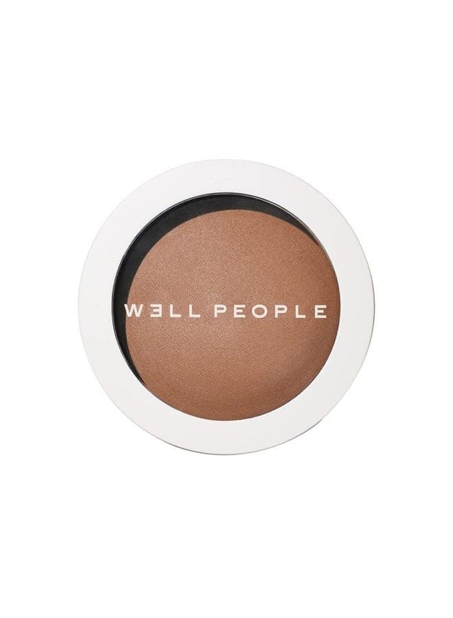 WELL PEOPLE - Vegan Superpowder Pressed Bronzing Powder | Plant-Based, Cruelty-Free Clean Beauty (Golden Hour - Medium Bronze, 0.31 oz | 8.9 g)
