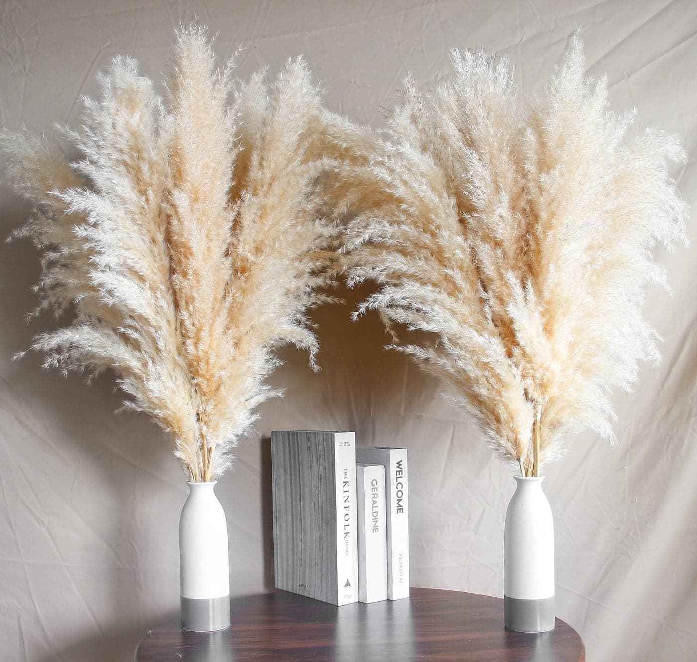14 Stems 30 inch Dried Pampas Grass Decor Tall Large Pompas Grass Boho Neutral Home Decor Bouquet Fluffy Pampass Grass for Floor Vase Wedding Floral Arrangements Wall Farmhouse Table Decor