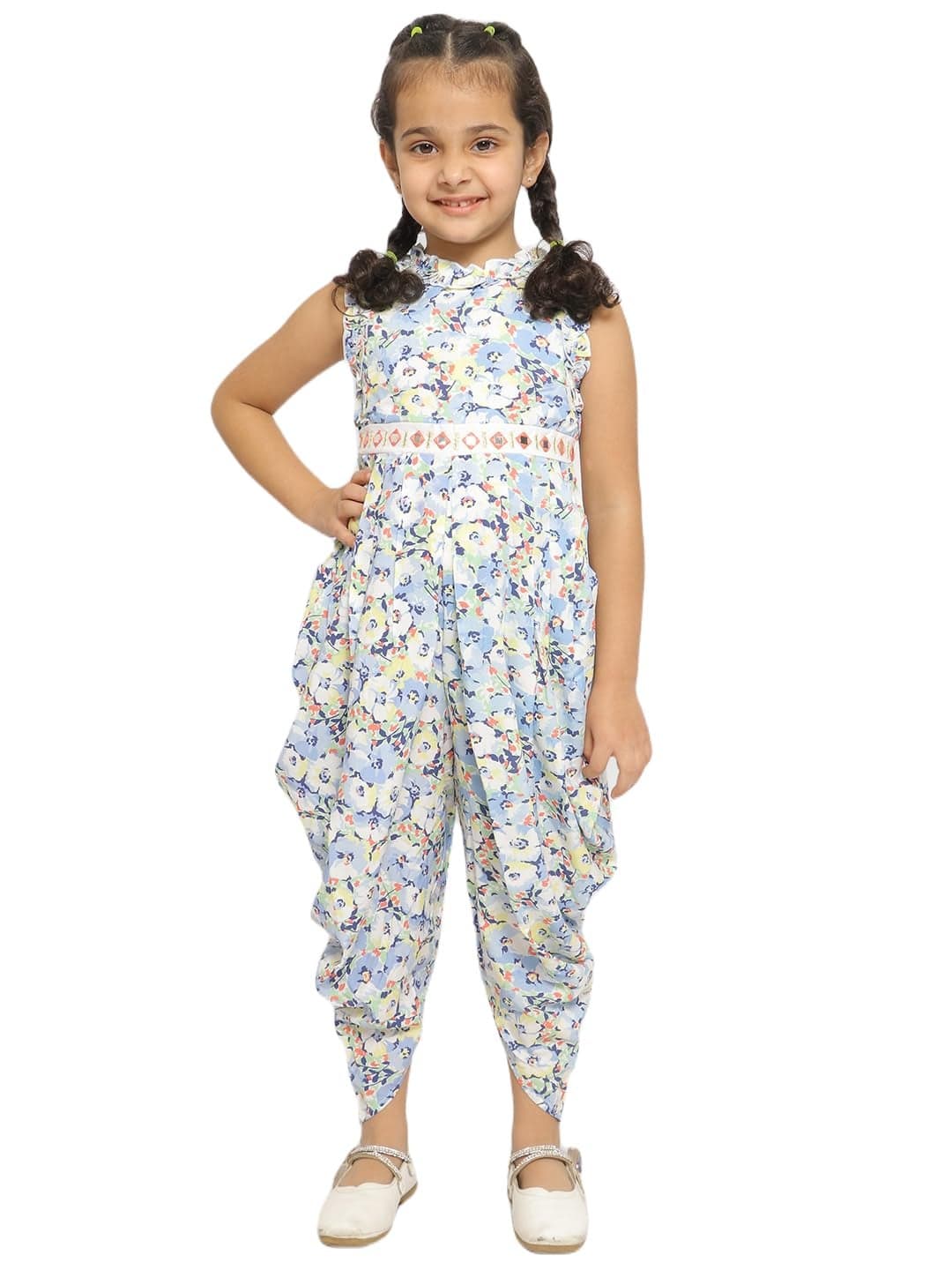 Nautinati Girls Colourful Printed Sleeveless Jumpsuit | Age 4-8 Years_NN313-501-8Y_Multicolor