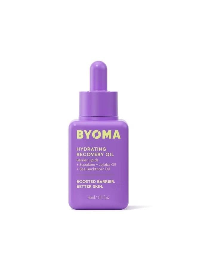 Hydrating Recovery Oil Luxury Face Oil With Squalane Jojoba Oil & Seabuckthorn Oil Instant Radiant And Glowy Skin Barrier Repair Facial Oil 1.01 Fl. Oz