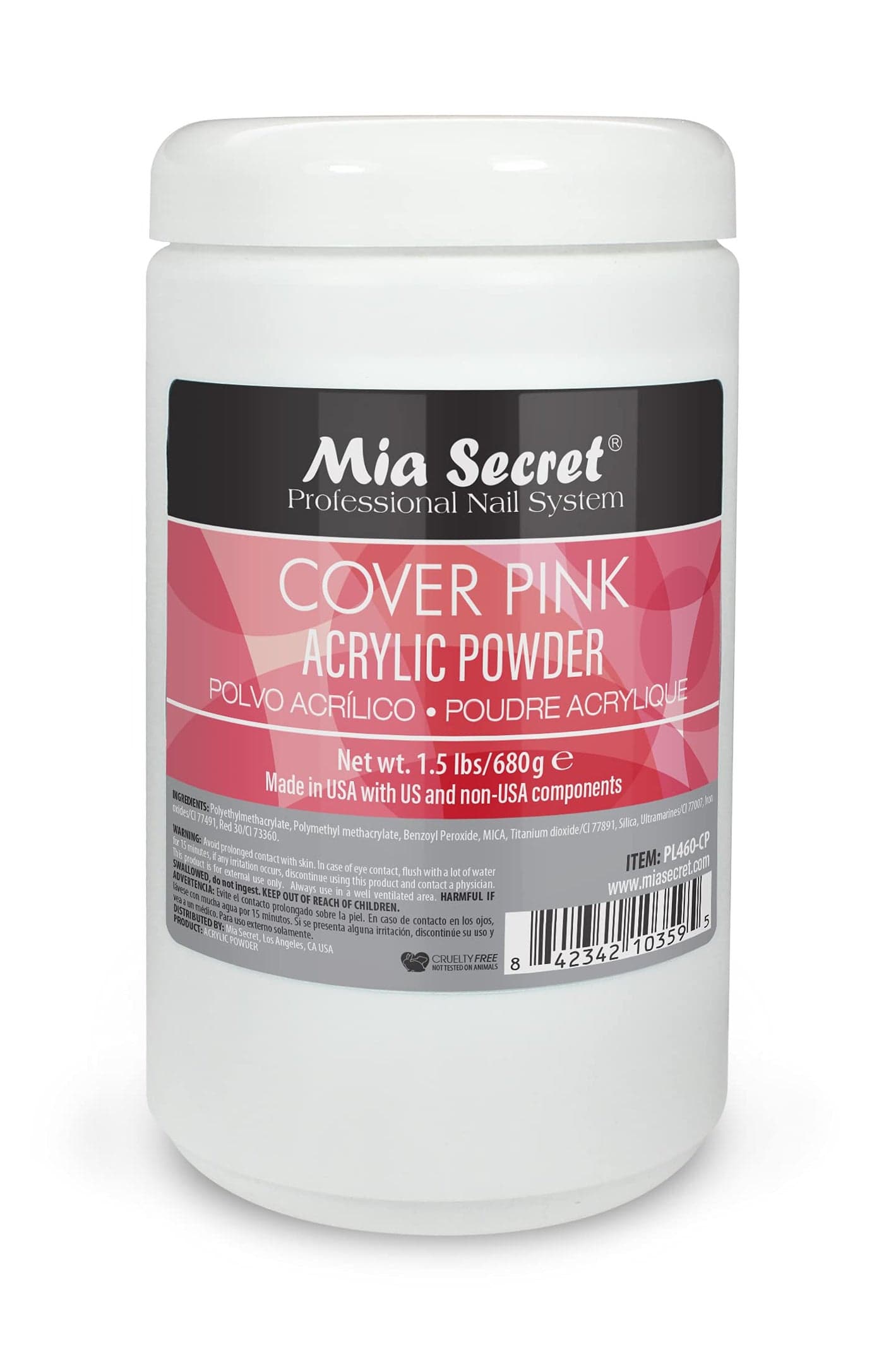 Mia Secret Cover Pink Acrylic Powder 15 lbs