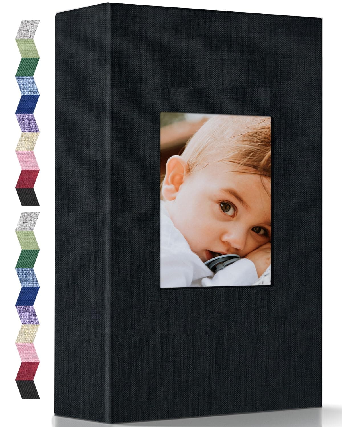 Popotop Photo Album 4x6-300 Photos Linen Cover Photo Books with 300 Horizontal Pockets,Slip-in Picture Albums for Family Wedding Anniversary Baby Vacation Pictures
