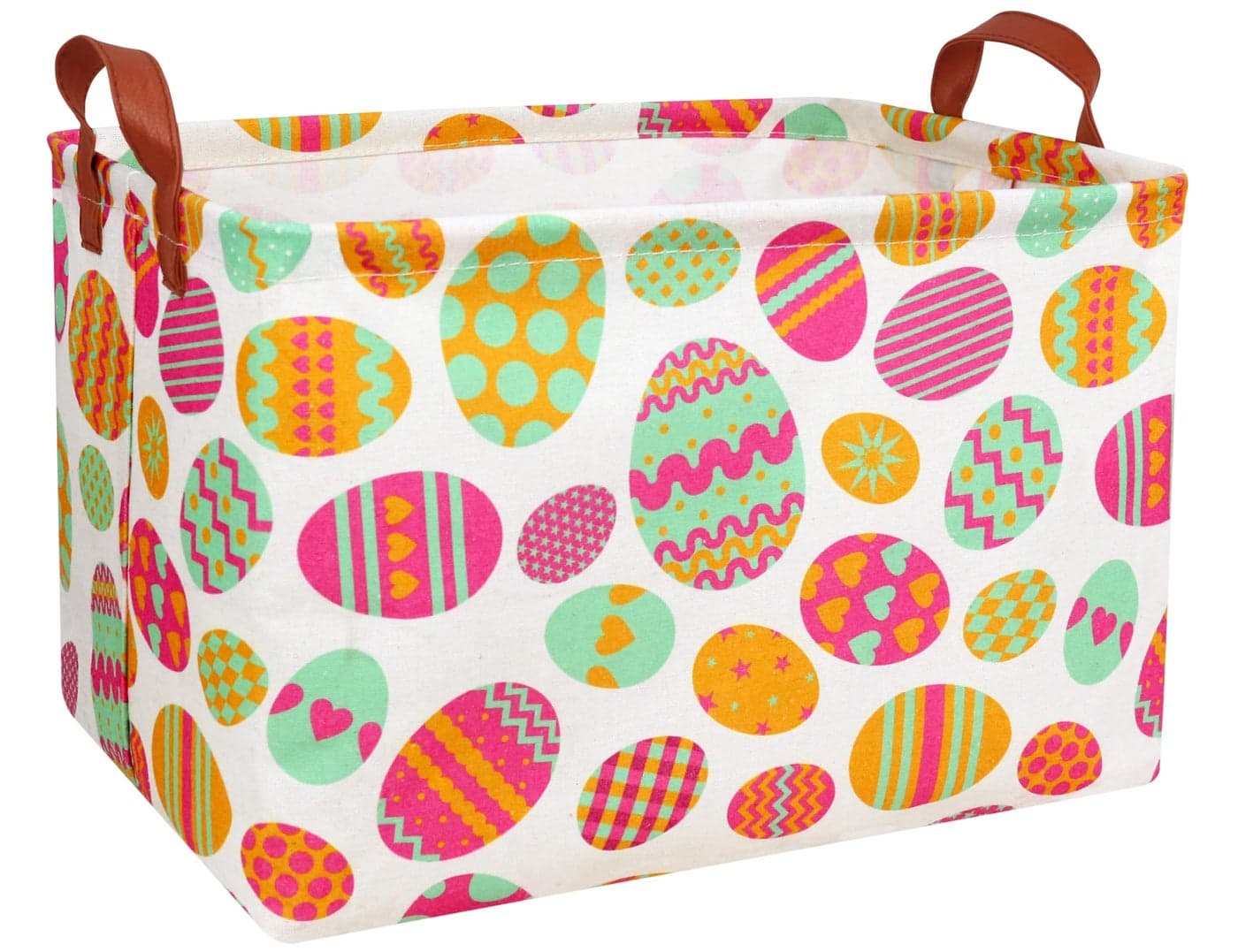 BOOHIT Large Easter Baskets for Kids Personalized Baby Girl Easter Basket Cute Teen Boy Spring Decor (Small Egg)