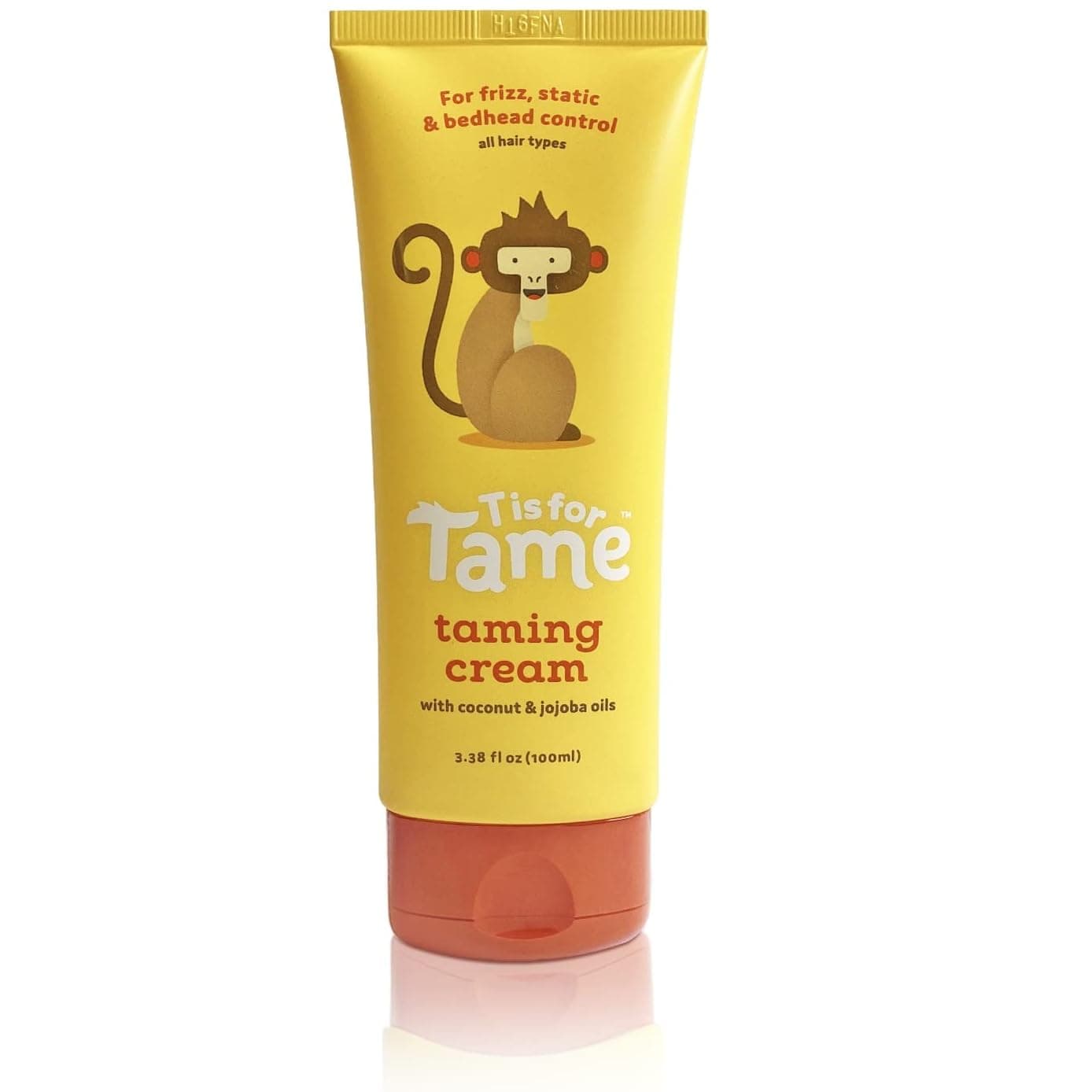 T is for Tame Hair Taming Cream for Kids AllNatural for Frizz Flyaways Coconut Oil Jojoba Leave in Cream Safe for Babies Toddlers Not Sticky Straight or Curly Hair