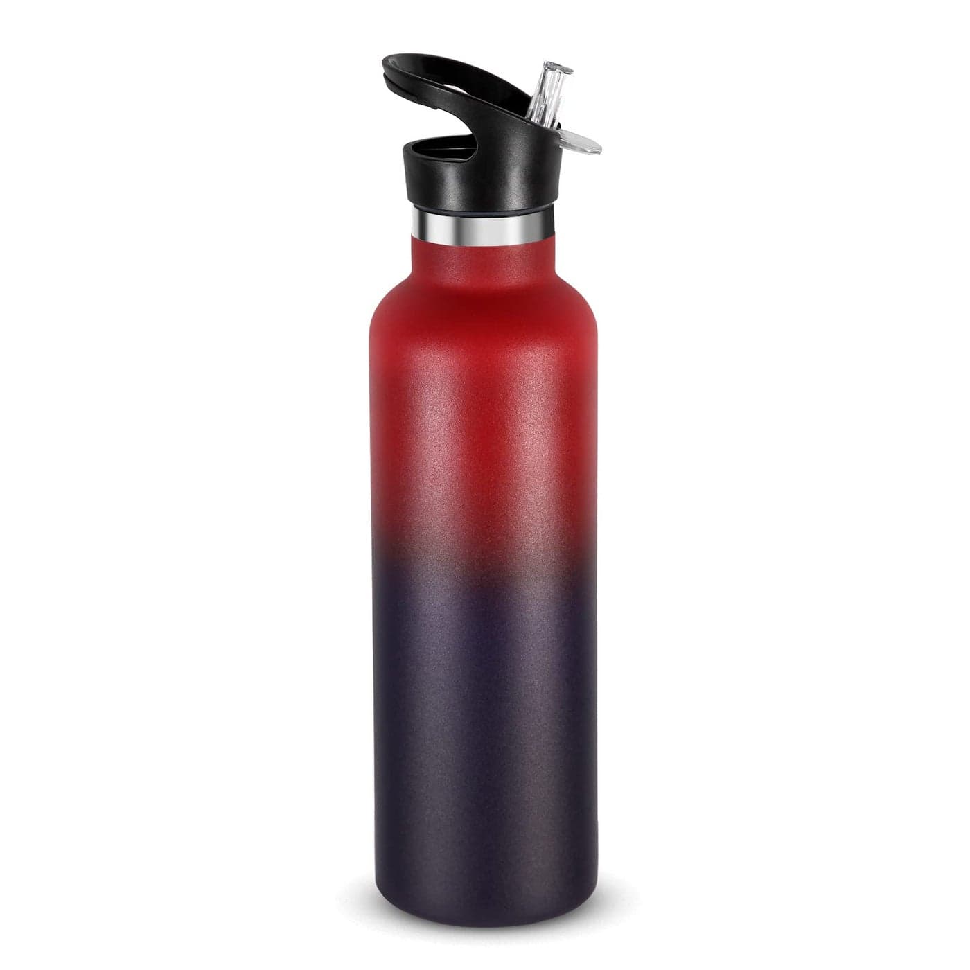 Neihepal Gradient Color Stainless Steel Water Bottles24 Ounce Vacuum Insulated Double Wall Travel Bottle with LeakProof Straw Lid of HandleMetal Reusable Standard Mouth Flask Thermoses for Hikers