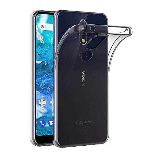 MaiJin Case for Nokia 7.1 (5.84 inch) Soft TPU Rubber Gel Bumper Transparent Back Cover