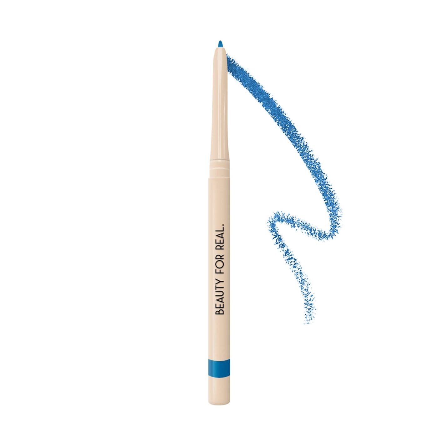 Beauty For Real ILine 247 Eyeliner Peacock Rich Brilliant Blue LongWearing Waterproof Gel Formula Safe for Sensitive Eyes Contact Lens Wearers 001 oz