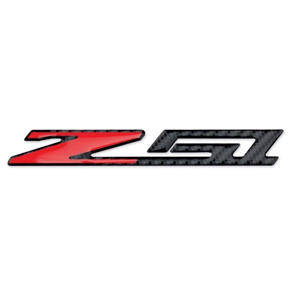 C6 C7 C8 Corvette Z51 Badge Emblem Domed Decal Carbon Fiber Look for 20052025 Corvettes 6 inch
