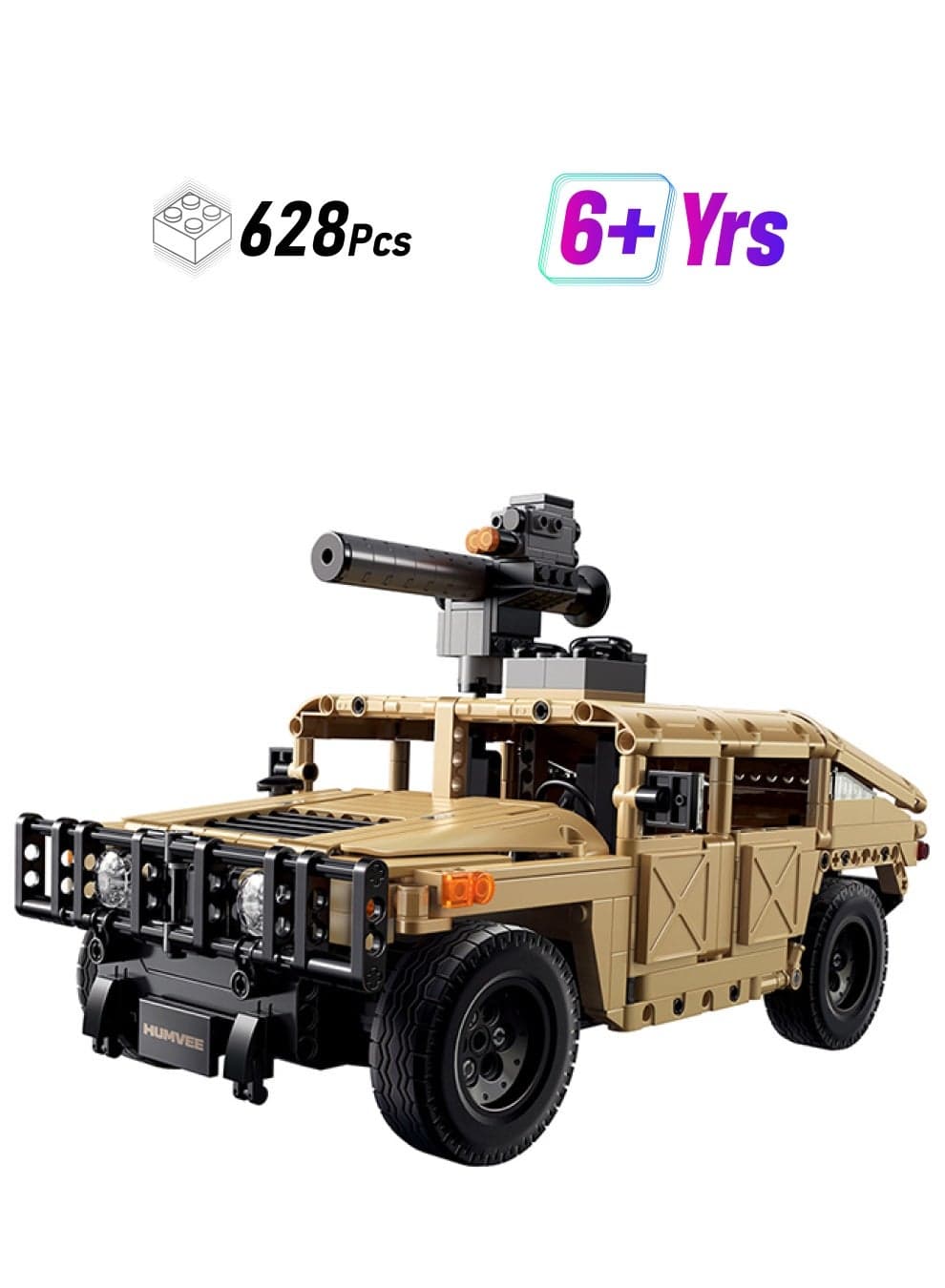 CaDA Remote Control Car Toy Building Blocks Humvee Off-roader(Dual Control) C51202W