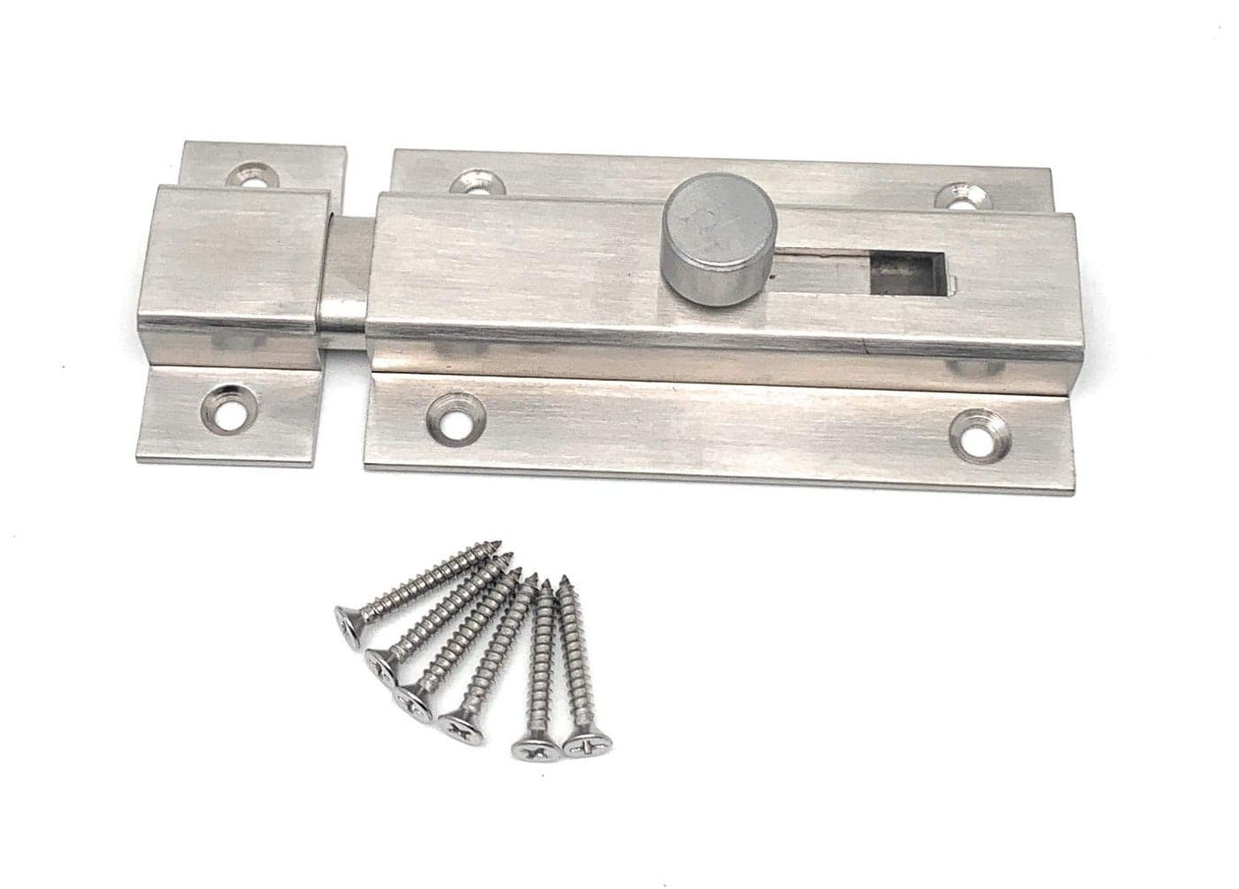 VOLO Zinc 5 Inch Satin Matt Finish Heavy Duty Door Security Latch Key Lock For Bathroom/Balcony Door For Home&Offices.