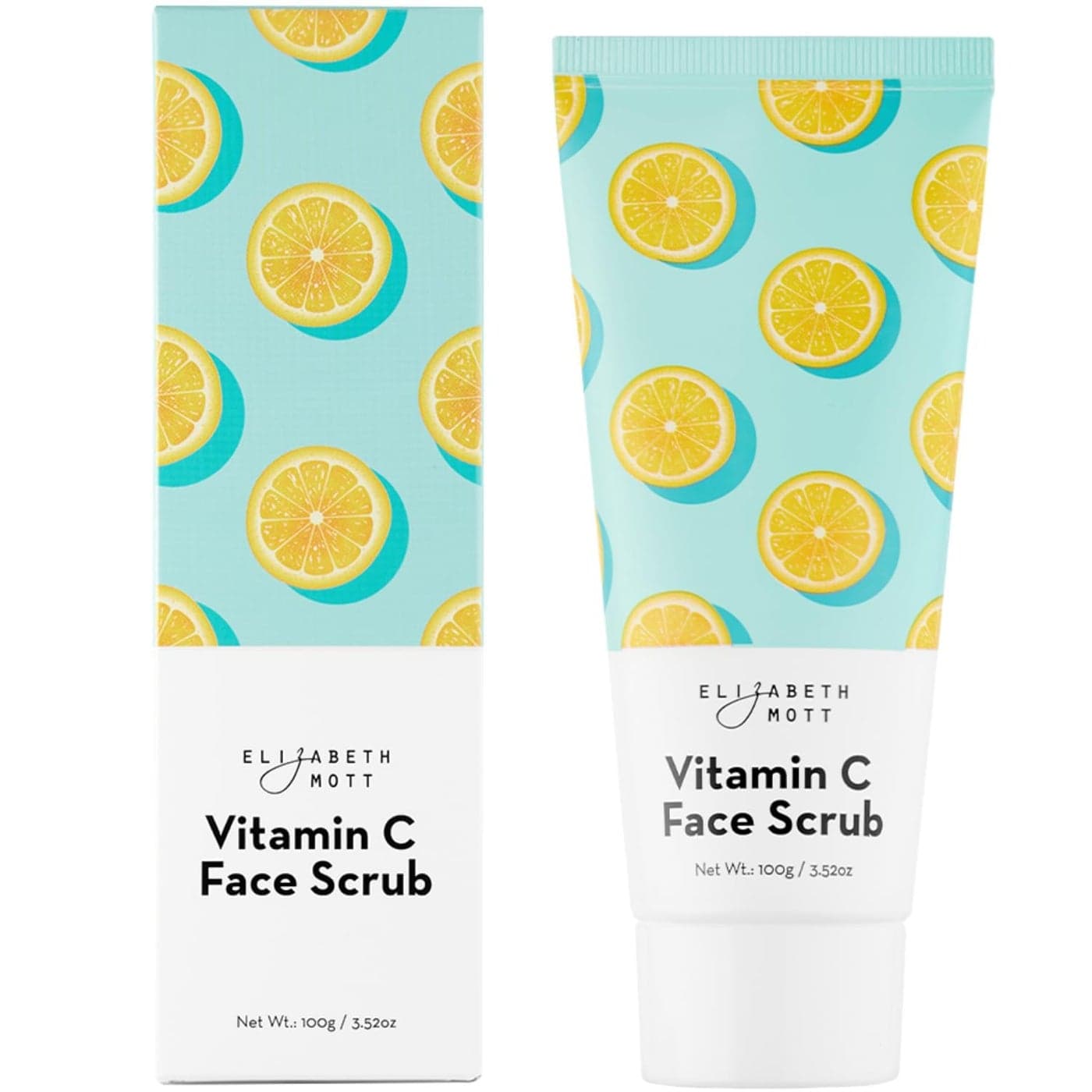 Elizabeth Mott Sure Thing Vitamin C Face Scrub Heat Activated Exfoliating Facial Cleanser for Deep Pore Cleansing Smoother Skin Gentle Brightening Scrub Vegan CrueltyFree Skincare 352 oz