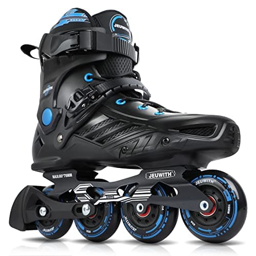 Inline Skates for Women Men Outdoor Street Blades Roller Adult Male Female Professional Fitness Roller Skates Blades for Unisex BlackBlue Men95Women105285cm