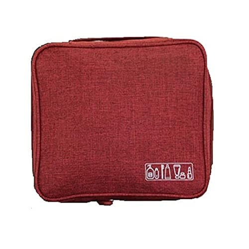 Divinezon Women Cosmetic Toiletry Bag Travel Organizer Pouch, 25 X 20 X 9 cm, Multi Color